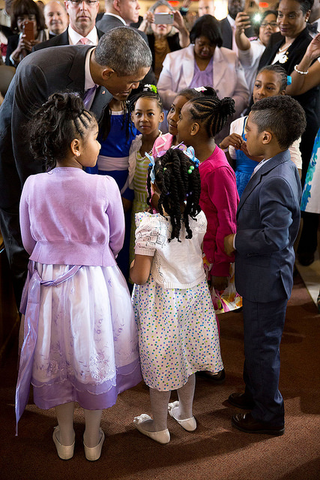 Sunday best! April 5, 2015White House Photo by Pete Souza